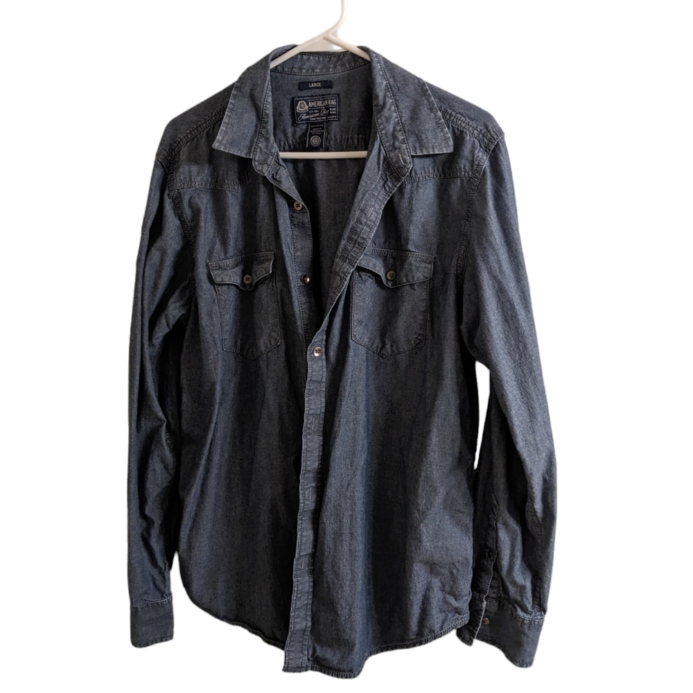 Lg Denim American Rag Button Up